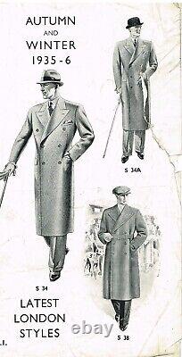 Costume de complet double boutonnage en laine sur mesure vintage classique des années 1960 taille 40R