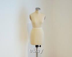 Demi-Taille Mannequin de Couture avec Bras 1/2 pour Étudiantes UK8/10