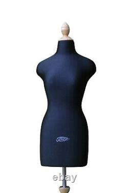 Demi-échelle Mini Mannequin Robe De Couture Formes Tailors Affichage Beige & Noir