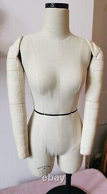 Demi-échelle de pantalon et bras détachables Mannequin de couturière 1/2 Femme Taille UK 12