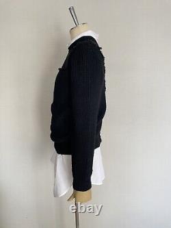 Hauts en tricot noirs superposés Comme Des Garcons AD2007