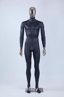 Homme Femme Mannequin abstrait en électroplastie Tête Main Nouveau Noir