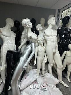 JOB LOT OF Mannequin de corps entier pour vitrine de magasin Affichage Tailleur Mannequin Couturière