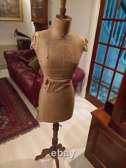 Levine London & Paris Dressmakers / Shop Display Mannequin Taileurs Dummy Taille 36