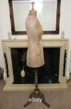 Mannequin de boutique Shabby Chic Antique Selfridges London, modèle tailleur, prop 1900.