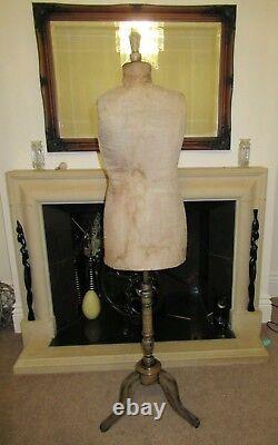 Mannequin de boutique Shabby Chic Selfridges London antique, tailleur de mannequin de mannequin Prop 1900