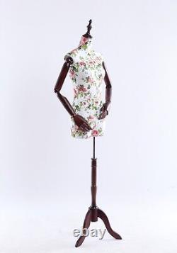 Mannequin de couturière en bois ajustable à la main pour femme Substance-Related Torso