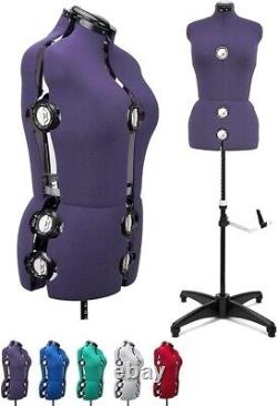 Mannequin de tailleur pour taille 8-14 ajustable avec 13 molettes pour robe de mannequin