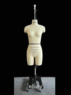 Mannequin professionnel de couture avec cou suspendu, modèle Olivia, taille 8 femme FCE.