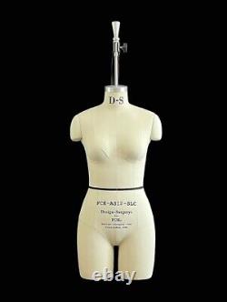 Mannequin professionnel de couturier avec cou suspendu, taille corail S12, féminin FCE.