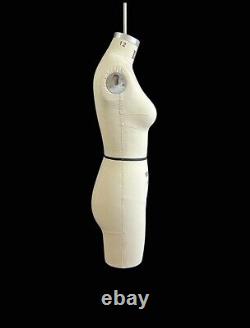 Mannequin professionnel pour couturiers, avec le cou suspendu, taille S12 en corail pour femme FCE.