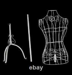 Modèle en métal de designer de supports pour mannequin féminin en fer pour la présentation de couturier