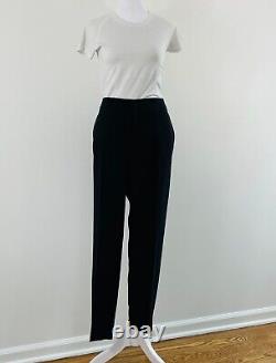Pantalon droit pour femme RED Valentino en acétate et viscose noire taille US 10