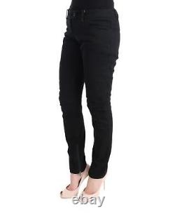 Pantalon en coton italien slim fit noir Ermanno Scervino magnifique - Taille 38