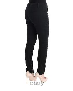 Pantalon en coton italien slim fit noir Ermanno Scervino magnifique - Taille 38