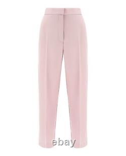 Pantalon en laine mélangée ajusté Stella McCartney rose pour femme IT44 rose.