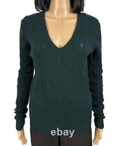 Pull en tricot de laine et cachemire Ralph Lauren taille M