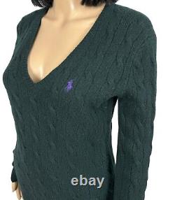 Pull en tricot de laine et cachemire Ralph Lauren taille M