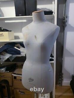 Taille UK 10/38 Cleo Mannequin Couture Stand / Tailors. Fabriqué en France.